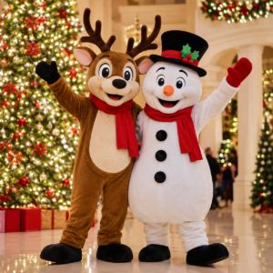 Reindeer and Snowman